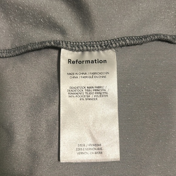 Reformation Alden Knit Dress Silver Velvet New Size Medium - Picture 11 of 12